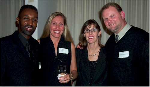 Pam Hursh (Ott) and husband Marc, Kim Soule (Broekhuizen) and husband Scott